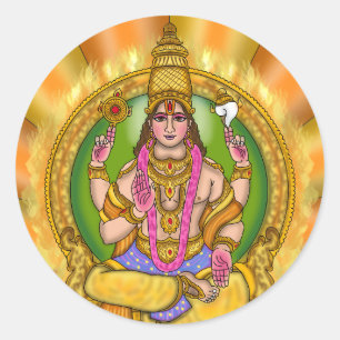 Redondo Adesivo de Astrologia do Senhor Sol (Surya)