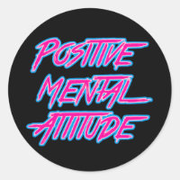 Adesivo de atitude mental positivo