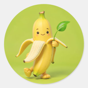 Redondo Adesivo de Banana