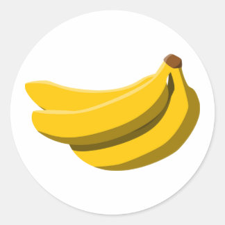 Redondo adesivo de banana