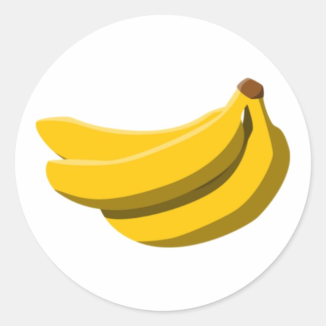 Redondo adesivo de banana (Frente)
