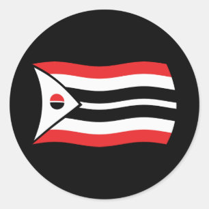 Redondo Adesivo de bandeira da tribo Arapaho