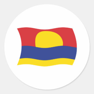 Redondo Adesivo de Bandeira do Atol de Palmyra