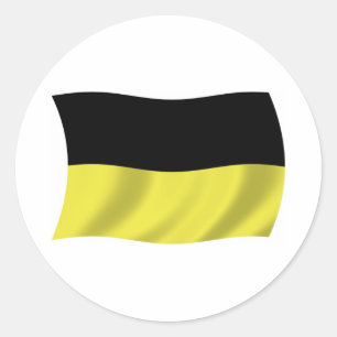 Redondo Adesivo de bandeira dos caxúbios