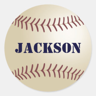Redondo Adesivo de basebol Jackson / Selo