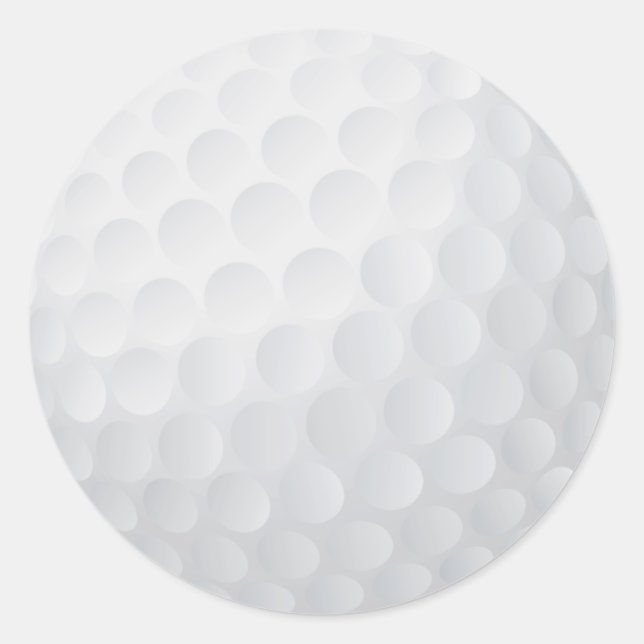 Redondo adesivo de bola de golfe (Frente)