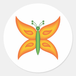 Redondo Adesivo de Borboleta Alien