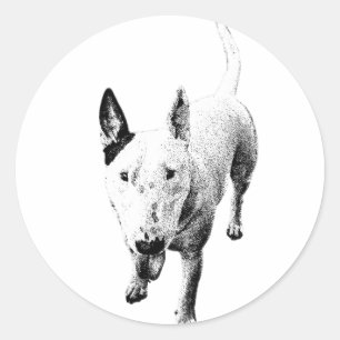 Redondo Adesivo de Bull Terrier – Grit Sticks