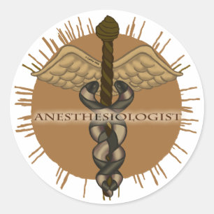 Redondo Adesivo de Caduceus