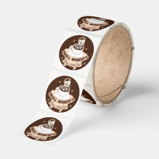 Redondo Adesivo de Café com Leite Small Moments Big Comfor