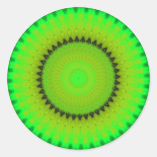 Redondo Adesivo de caleidoscópio vibrante
