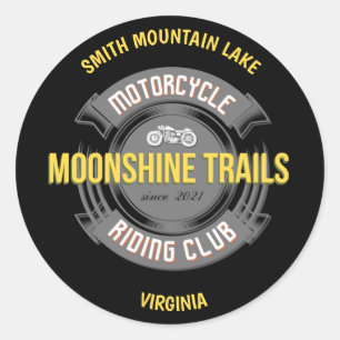 Redondo Adesivo de capacete MTMRC - Trilhos de Moonshine M