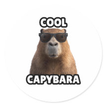Adesivo de Capivara Legal