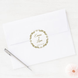 Redondo Adesivo de Casamento de Argila Mexicana – Papel Pi