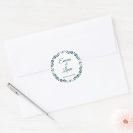 Redondo Adesivo de Casamento de Argila Mexicana – Papel Pi