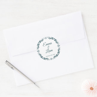 Redondo Adesivo de Casamento de Argila Mexicana – Papel Pi
