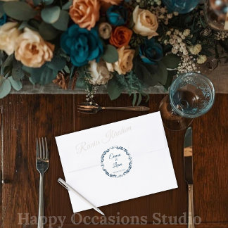 Redondo Adesivo de casamento de argila mexicano – Papel Pi
