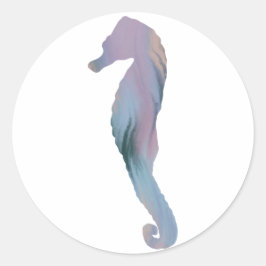 Redondo Adesivo de cavalo de aço acrílico