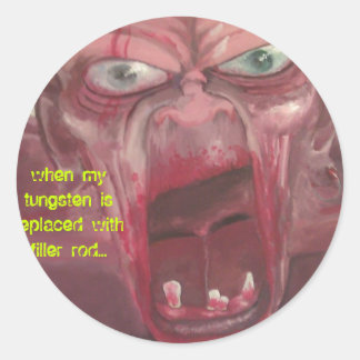 Redondo adesivo de chapéu