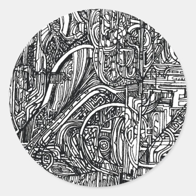 Redondo adesivo de charlie salto (Frente)