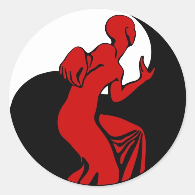 Redondo Adesivo de chicote do solteiro (Frente)