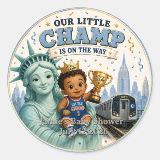 REDONDO ADESIVO DE CHUVA DE BEBÊ MENINO LIL CHAMP NYC