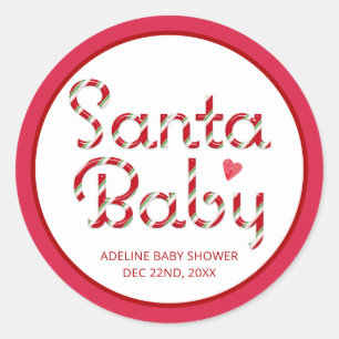 Redondo Adesivo de Chuveiro de Bebê Natal Baby Vermelho