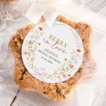 Adesivo de Chuveiro de Noiva Morango Berry In Love