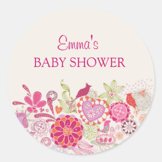 Redondo Adesivo de Chuvinha de Bebê Jardim em Flor | Baby