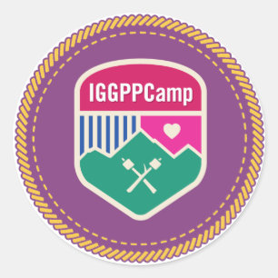 Redondo Adesivo de Crachá IGGPPCamp