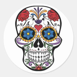 Redondo Adesivo de crânio