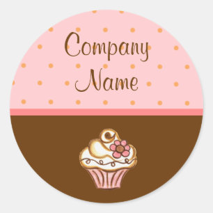 Redondo Adesivo de Cupcake