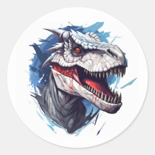 Redondo adesivo de dinossauro