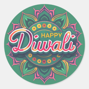 Redondo adesivo de Diwali