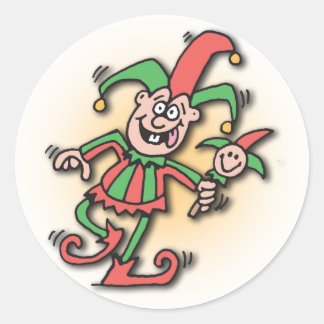 Redondo adesivo de doodles de 5 minutos