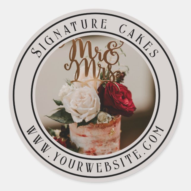 Redondo Adesivo de embalagem de bolso (Frente)