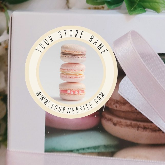 Redondo Adesivo de embalagem de panificação (Criador carregado)