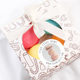 Redondo Adesivo de embalagem de panificação