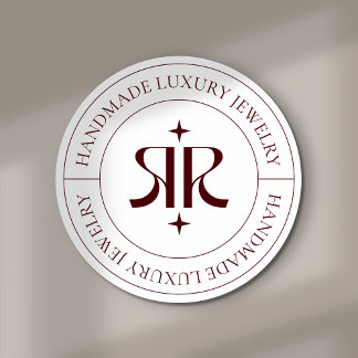 Redondo Adesivo de embalagem de produto com logotipo moder