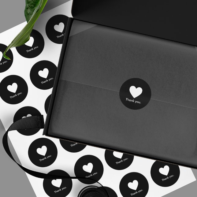 Redondo Adesivo de embalagem do produto de agradecimento m (Criador carregado)