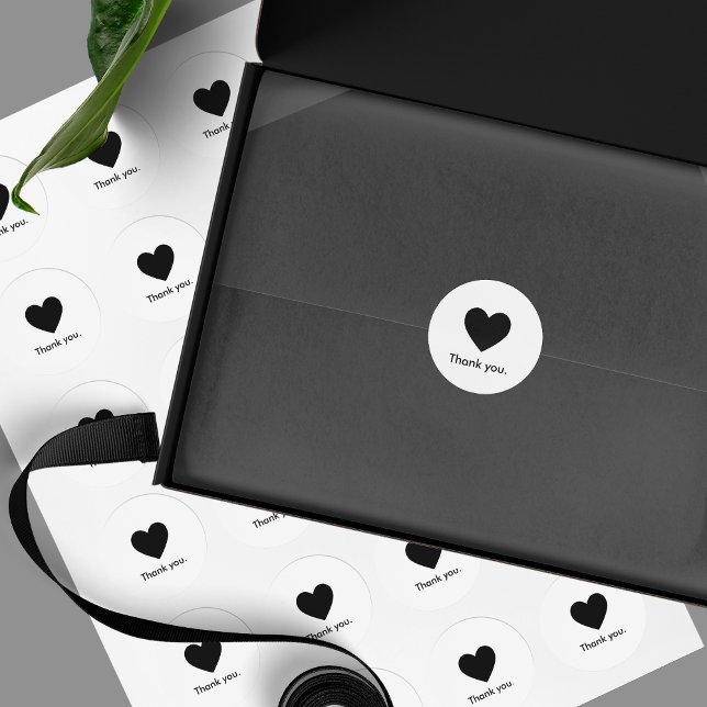 Redondo Adesivo de embalagem do produto de agradecimento m (Criador carregado)