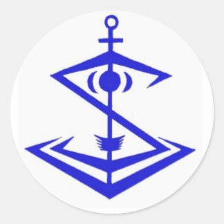 Redondo Adesivo de emblema de nipentologia