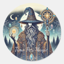 Redondo adesivo de entretenimento por James Michael Miller