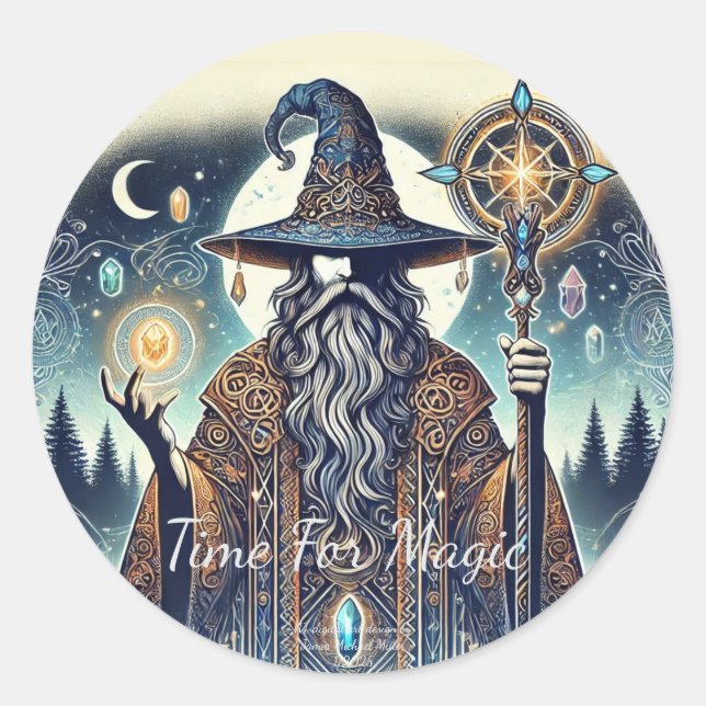 Redondo adesivo de entretenimento por James Michael Miller (Frente)