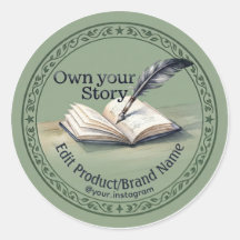 Adesivo de Envelope de Marca Personalizada 'Assuma