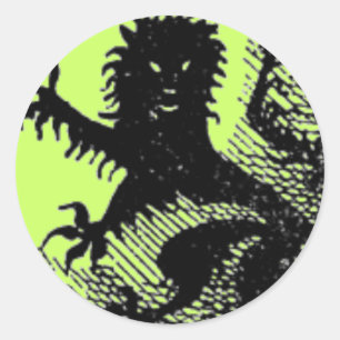 Redondo Adesivo de escudos medievais