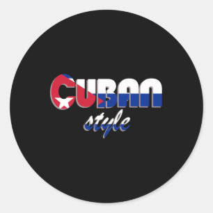 Redondo Adesivo de estilo cubano