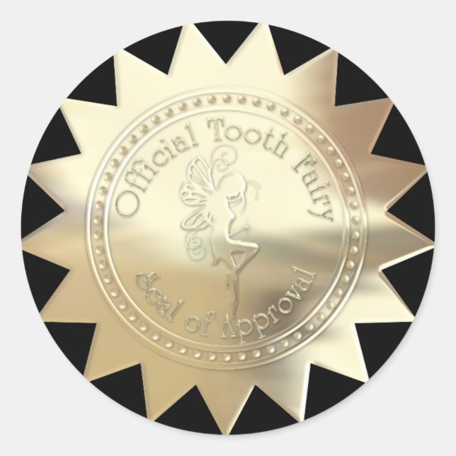 Redondo Adesivo de fada dentária - SRF (Frente)