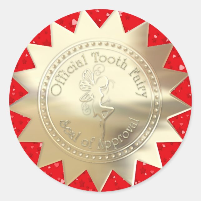 Redondo Adesivo de fada dentária - SRF (Frente)