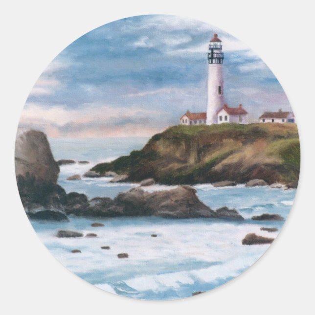 Redondo Adesivo de farol de ponto pombo (Frente)